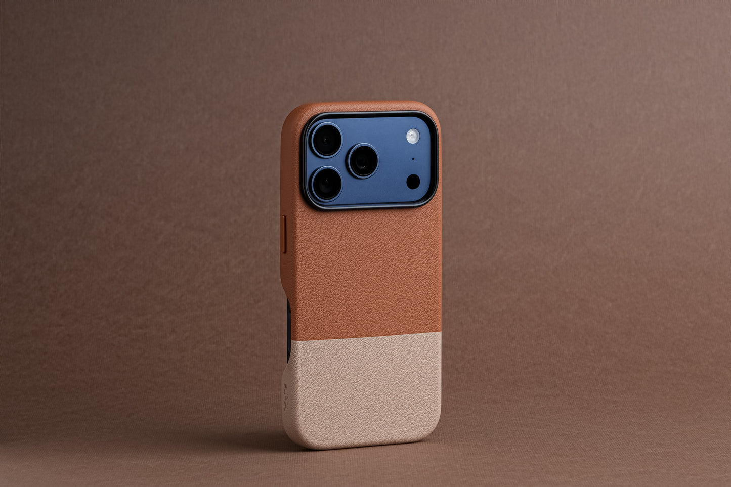 Tekne DualTone Vegan Leather Case for iPhone 17  Pro- Brown