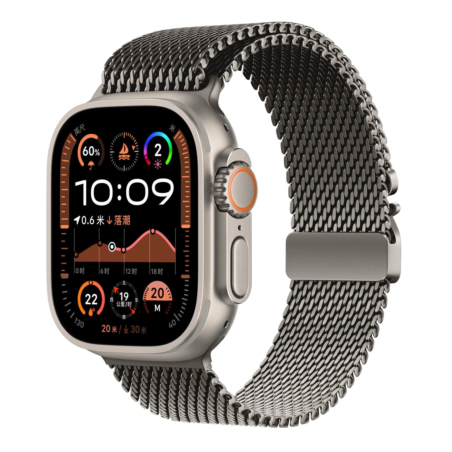 TEKNE Milanese Adventure Band | Slim, Breathable, Secure Magnetic Strap 