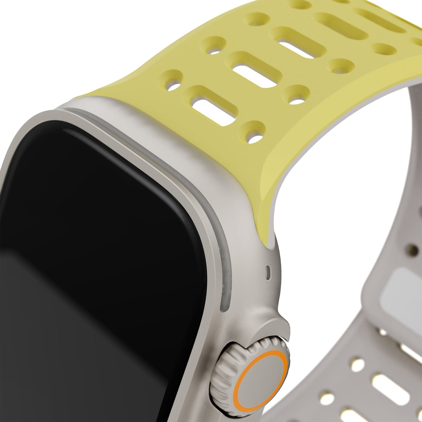 TEKNE Combat Silicone Band -Yellow-Grey