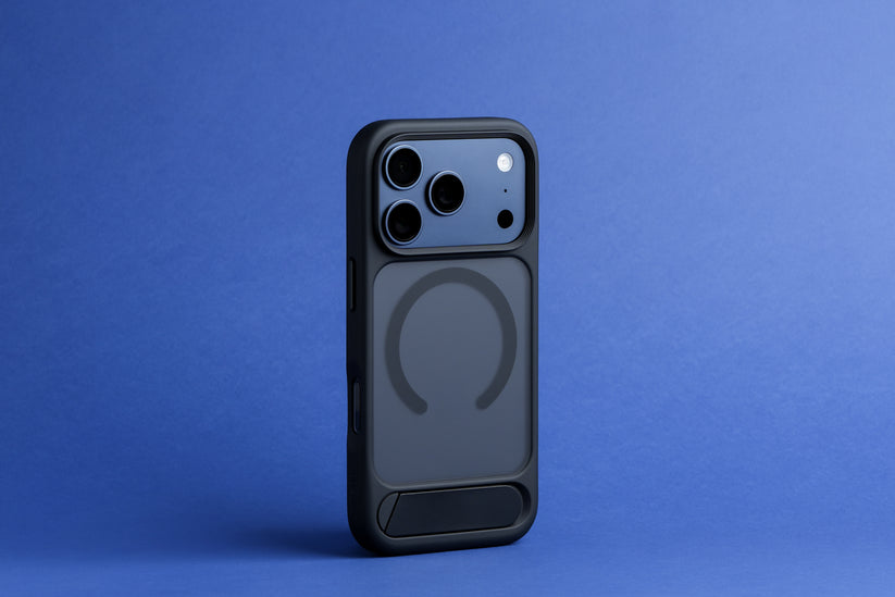 Tekne Hybrid Frost Matte with stand Case for iPhone 17 Pro-Black Get best offers for Tekne Hybrid Frost Matte with stand Case for iPhone 17 Pro-Black