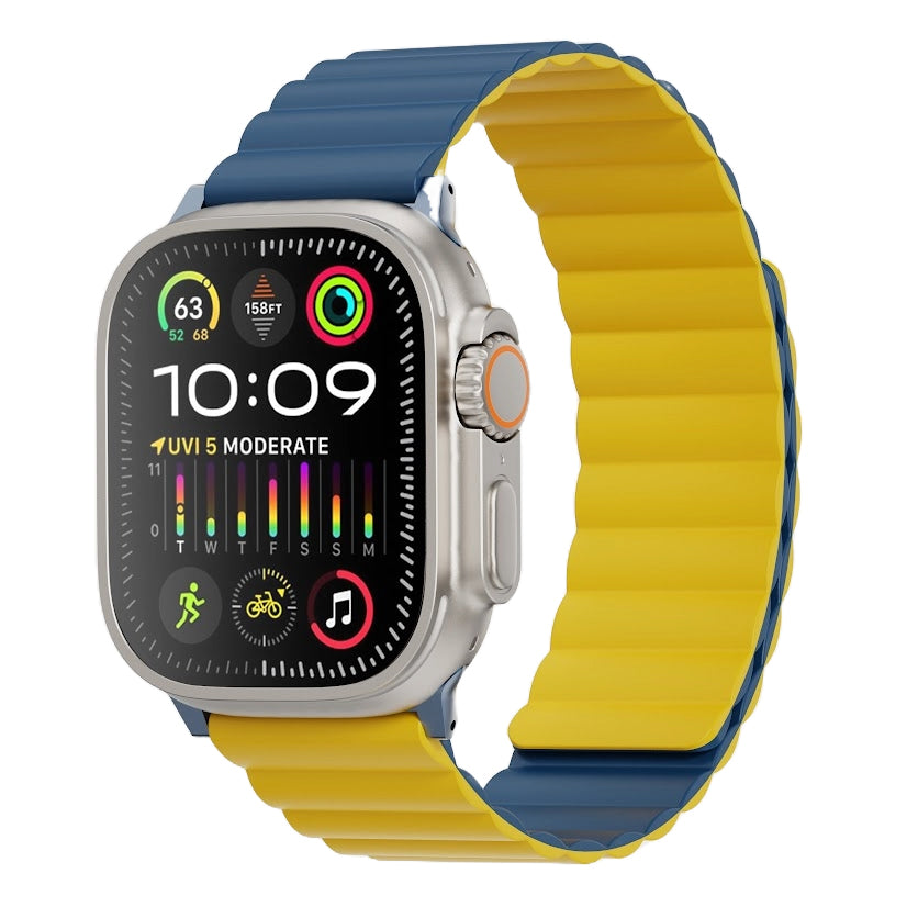 TEKNE Reversible Classic Silicone Magnetic Band | Dual-Sided, Magnetic, Waterproof Strap 