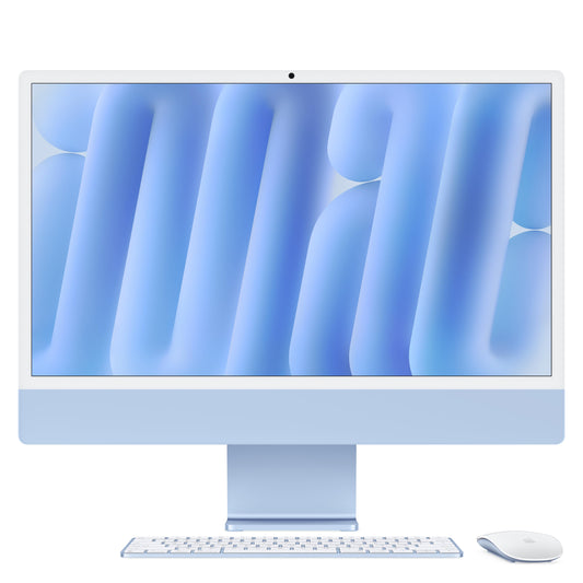 24-inch iMac with Retina 4.5K display: Apple M4 chip with 8-core CPU and 8-core GPU, 256GB SSD - Blue