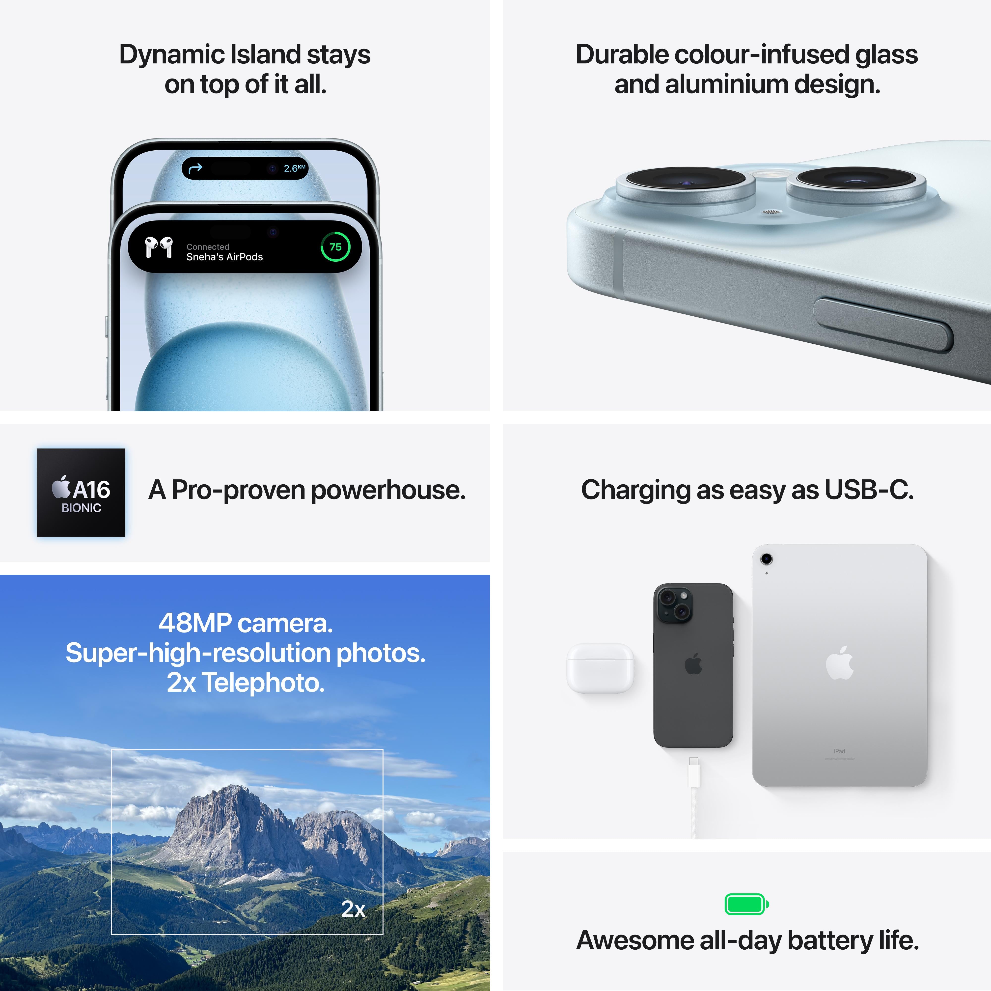 Apple iPhone 15 Plus 256GB ブルー iPhone 15 Plus 256GB - ブルー（SIMフリー）[整備済製品