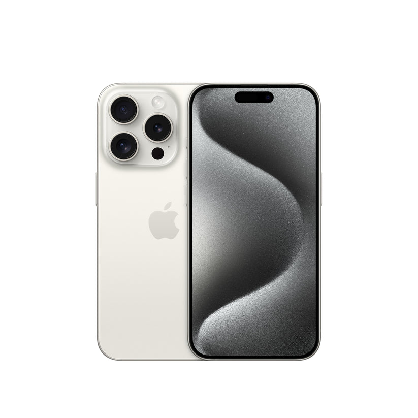 iPhone 15 Pro in White Titanium, 256GB Storage. EMI available |Get best offers for iphone 15 pro [variant] White Titanium 256GB.