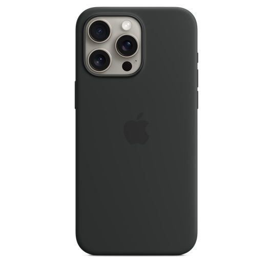iPhone¬†15¬†Pro¬†Max Silicone Case with MagSafe - Black