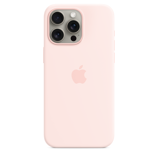 iPhone¬†15¬†Pro¬†Max Silicone Case with MagSafe - Light¬†Pink