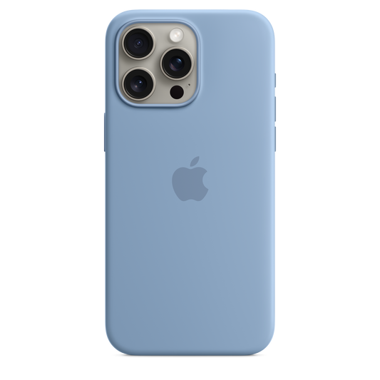 iPhone¬†15¬†Pro¬†Max Silicone Case with MagSafe - Winter¬†Blue