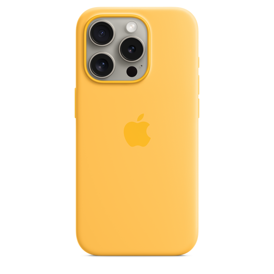 iPhone 15 Pro Silicone Case with MagSafe - Sunshine