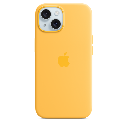 iPhone 15 Silicone Case with MagSafe - Sunshine