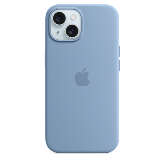 iPhone 15 Silicone Case with MagSafe - Winter Blue