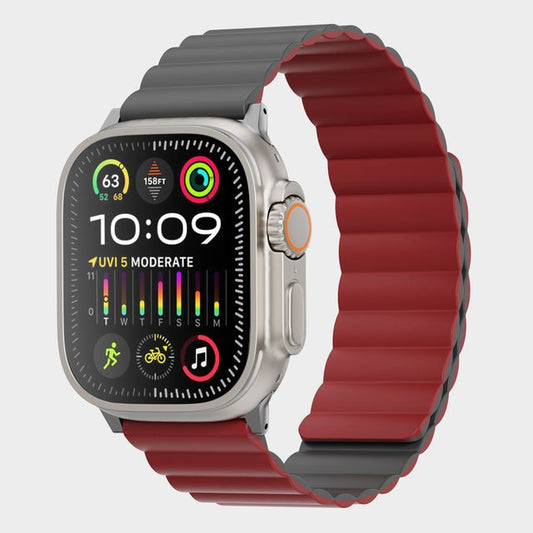 Tekne Reversible Classic Silicone Magnetic Band | Dual-Sided, Magnetic, Waterproof Strap 