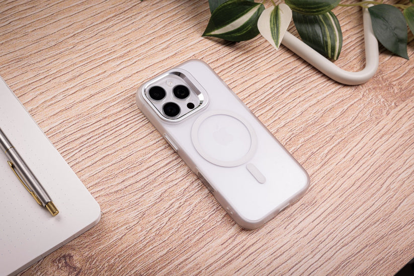 Tekne CRYSTAL Case with Metal Camera Stand for iPhone 16 Pro-White Get best offers for Tekne CRYSTAL Case with Metal Camera Stand for iPhone 16 Pro-White