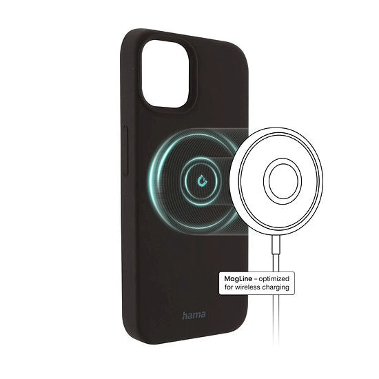 HAMA MagCase Finest Feel PRO Cover for iPhone 14, Black