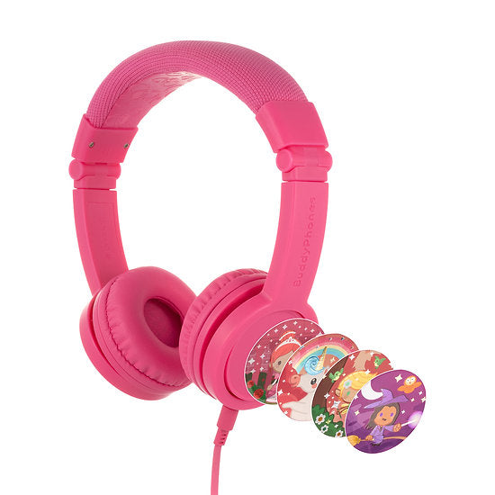 Buddyphones explore foldable with mic pink hotsell
