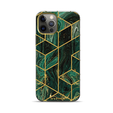 HYPHEN Marble Case - Forest Green - iPhone 12 - 6.1