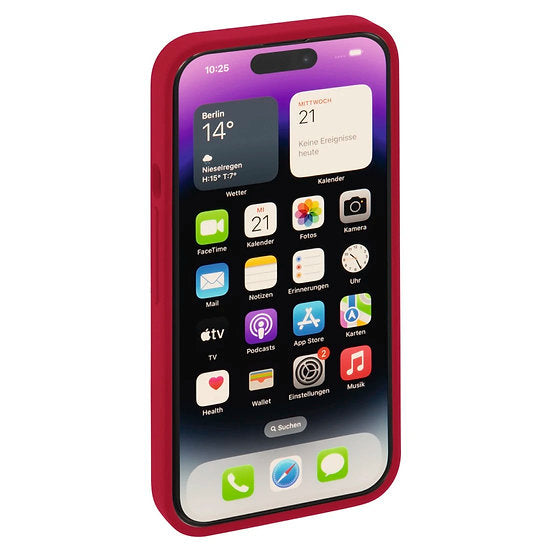 HAMA MagCase Finest Feel PRO Cover for iPhone 14 Pro Max, Red