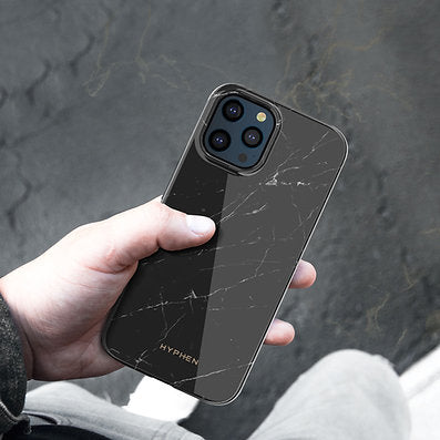 HYPHEN LUXE Marble Case - Black - iPhone 13 Pro