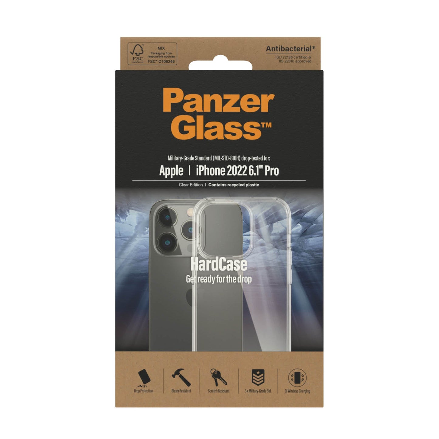 PanzerGlass™ HardCase for iPhone 14 Pro - Clear Edition