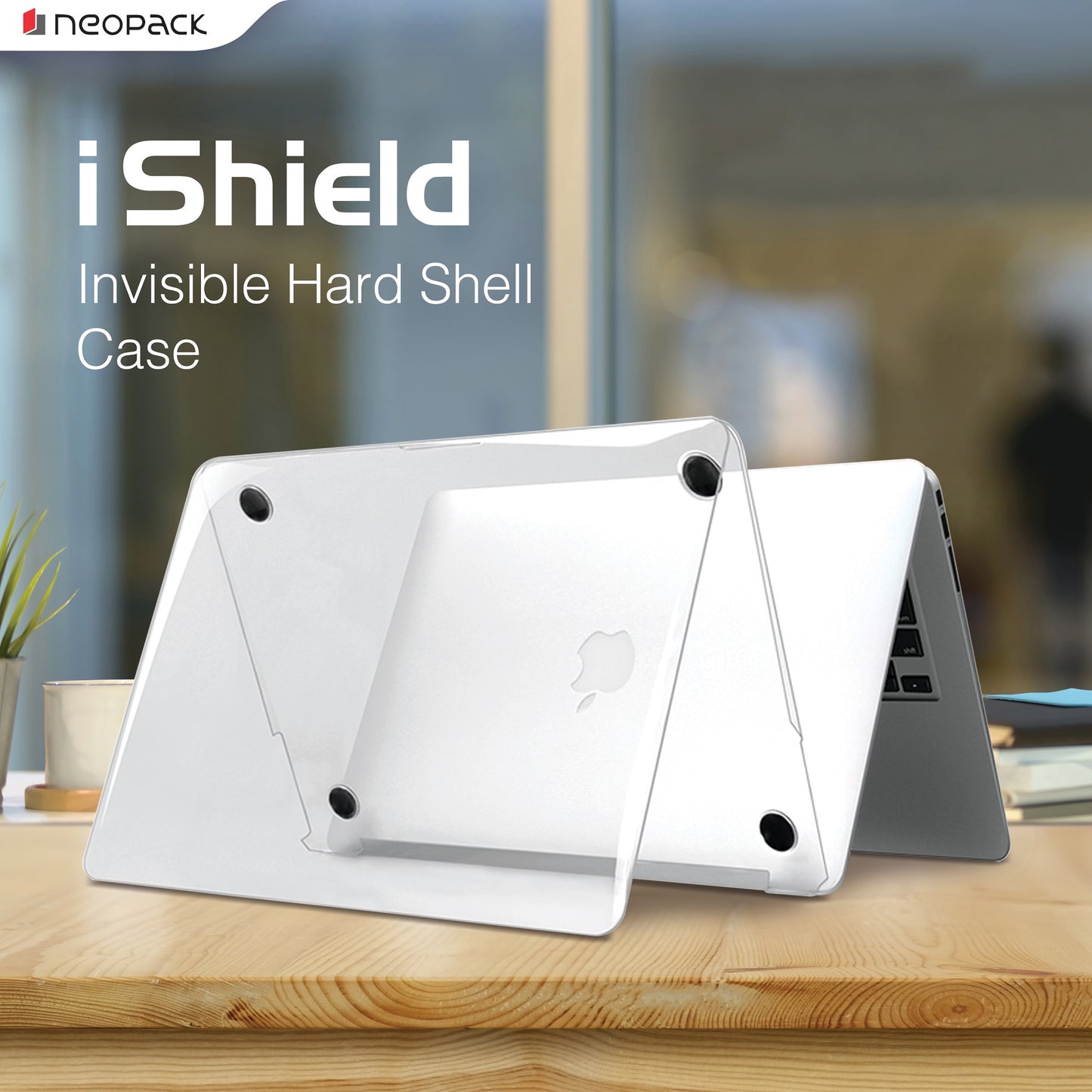 Neopack iShield Crystal Clear Shell Case for MacBook Air 13-inch 2018 Model - Clear