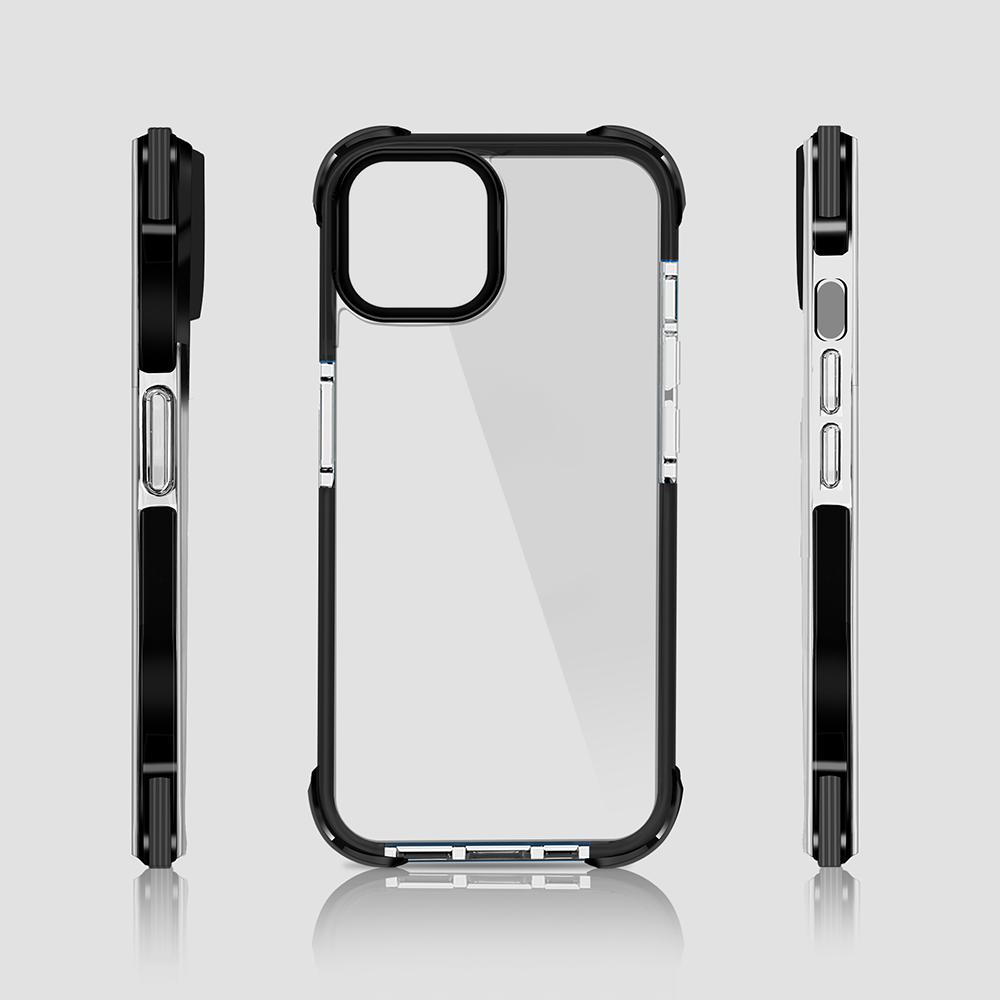 Gripp EVO Case for Apple iPhone 14 Plus (6.7) - Black (Transparent Back)