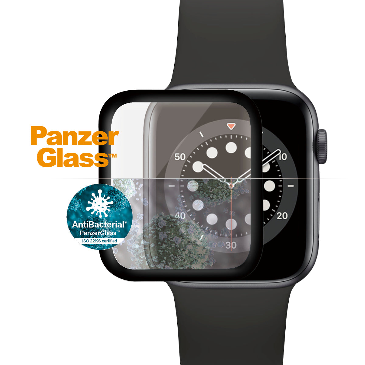 PanzerGlass Apple Watch Series 4/5 44mm, Black Super+ Glass