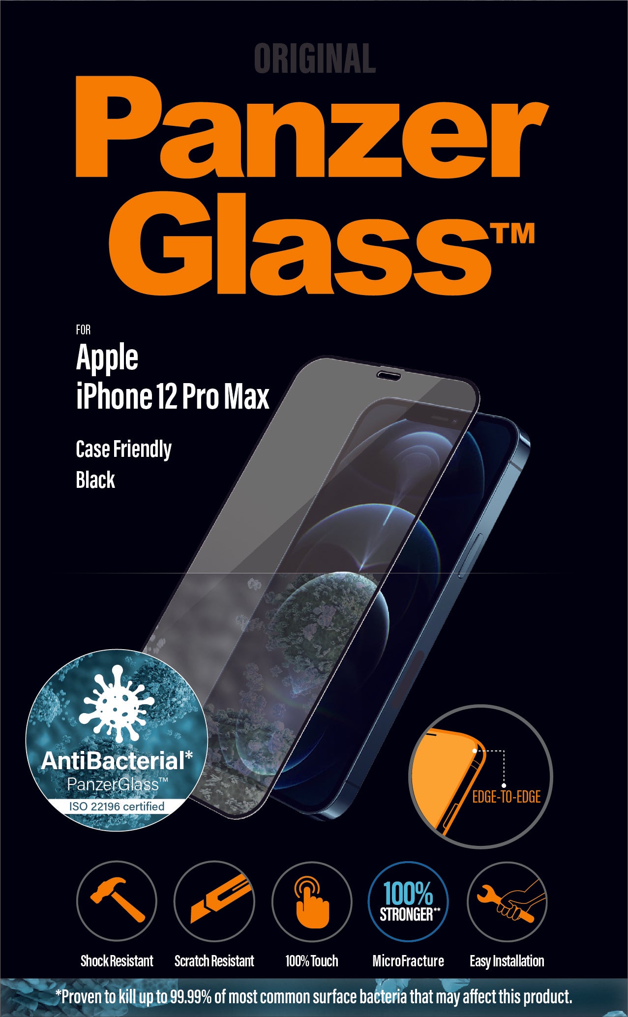 PanzerGlass for iPhone 12 Pro Max - Black