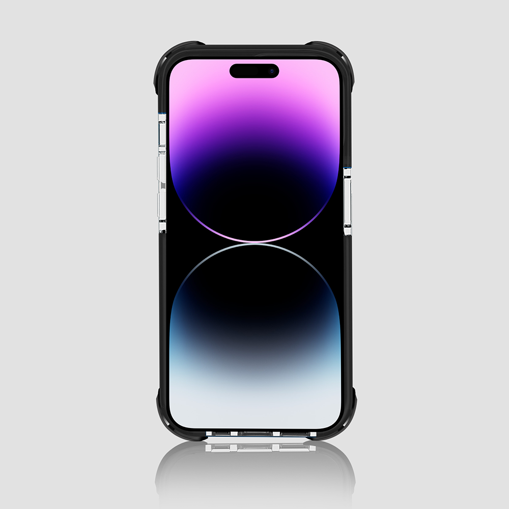 Gripp EVO Case for iPhone 14 Pro Max (6.7) - Black (Transparent Back)