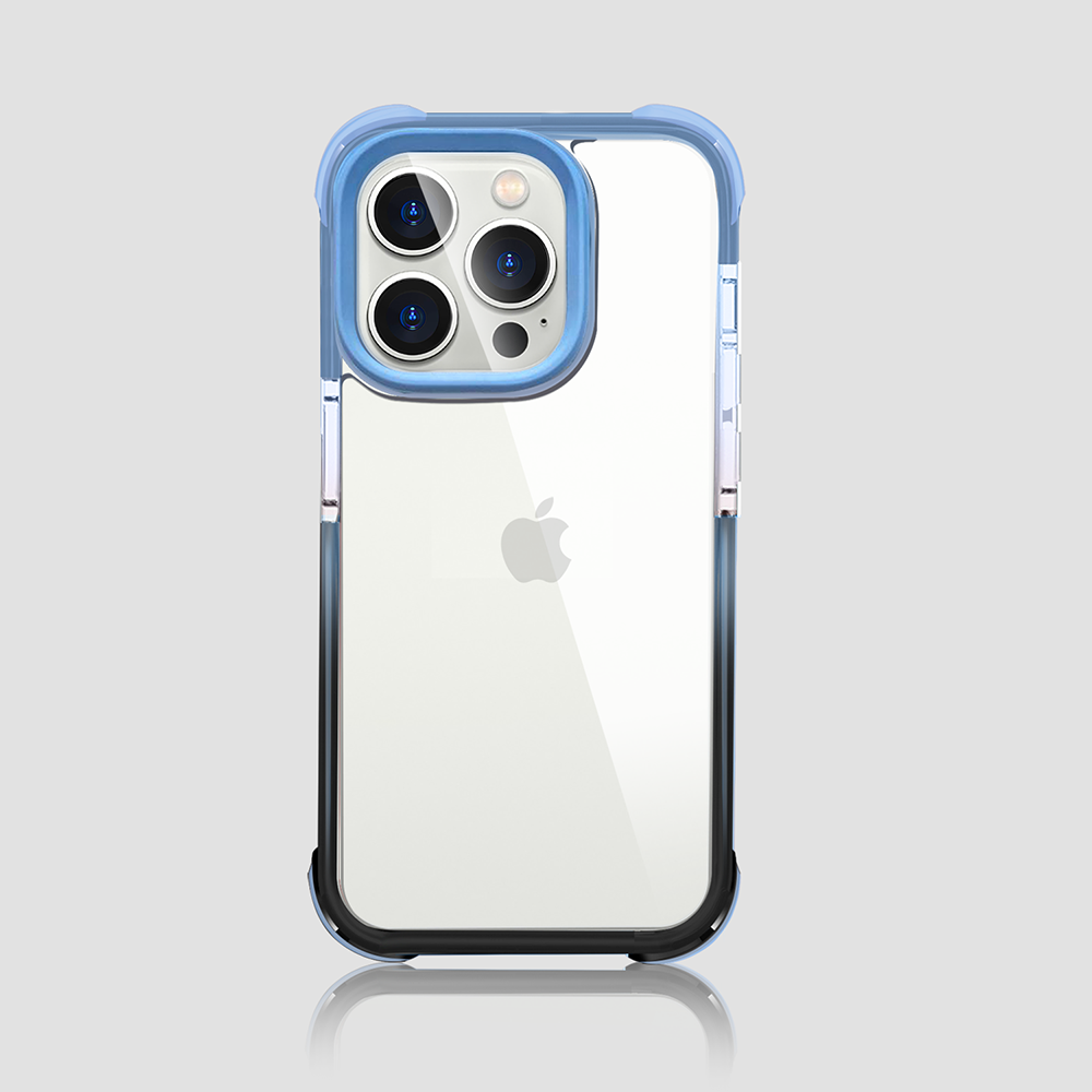 Gripp EVO Case for iPhone 14 Pro Max (6.7) - Blue/Black (Transparent Back)