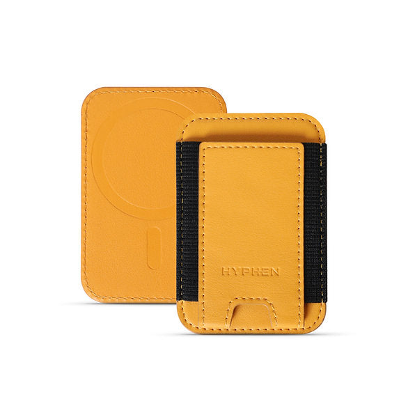 HYPHEN MagSafe Wallet - Single Pocket Holder - Orange