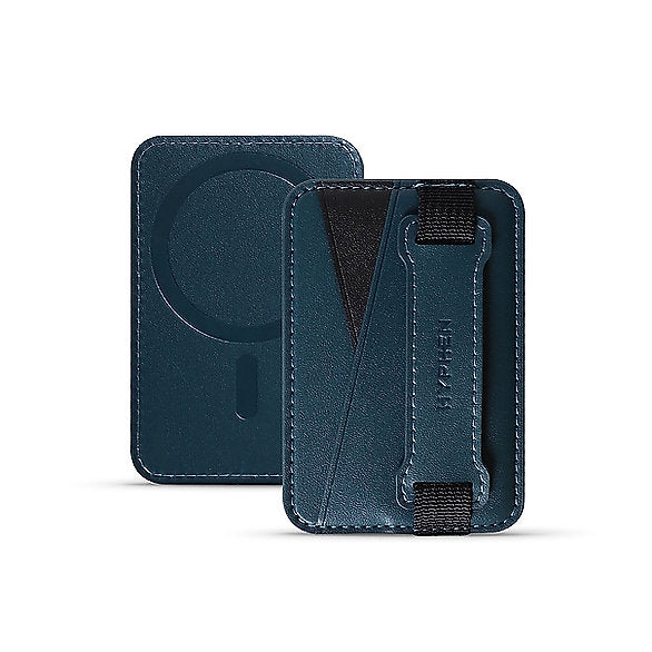 HYPHEN MagSafe Wallet - Dual Pocket with Grip - Blue Get best offers for HYPHEN MagSafe Wallet - Dual Pocket with Grip - Blue