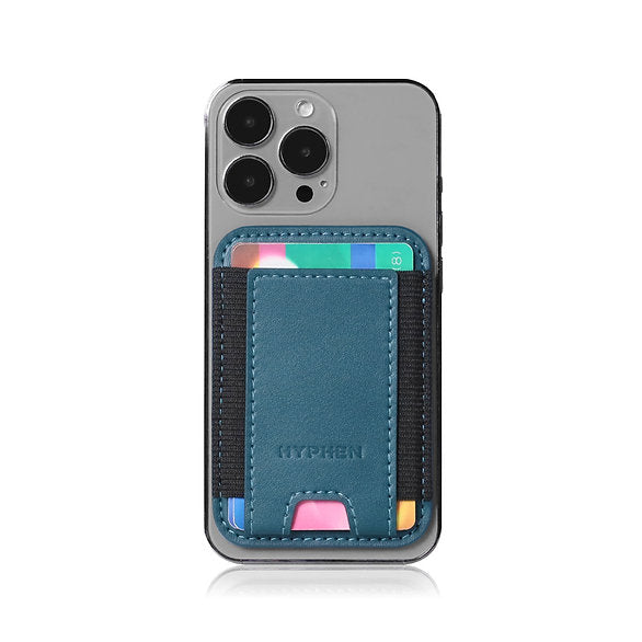 HYPHEN MagSafe Wallet - Single Pocket Holder - Blue