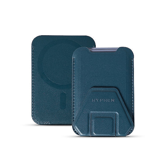 HYPHEN MagSafe Wallet - Card Holder with Stand - Blue