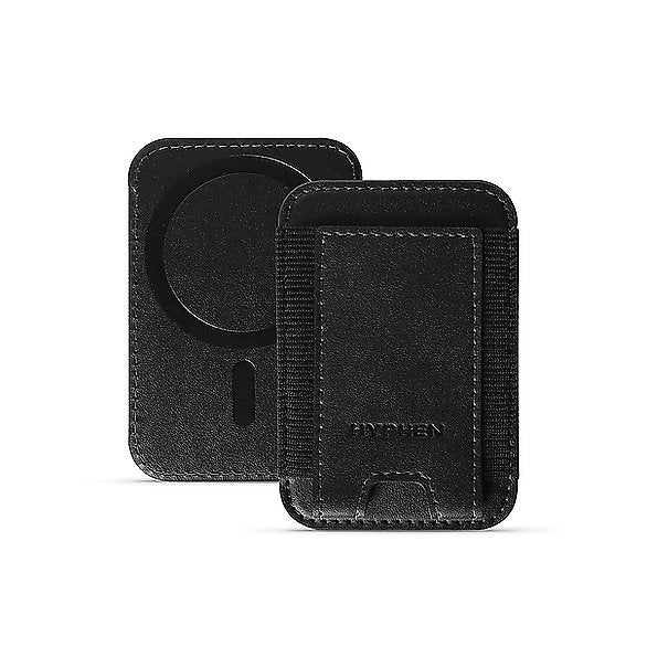 HYPHEN MagSafe Wallet - Single Pocket Holder - Black 