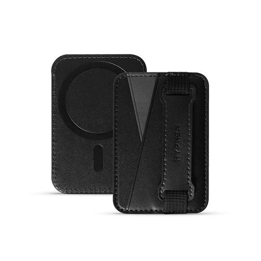 HYPHEN MagSafe Wallet - Dual Pocket with Grip - Black