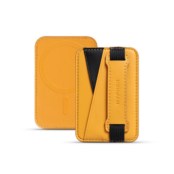 HYPHEN MagSafe Wallet - Dual Pocket with Grip - Orange