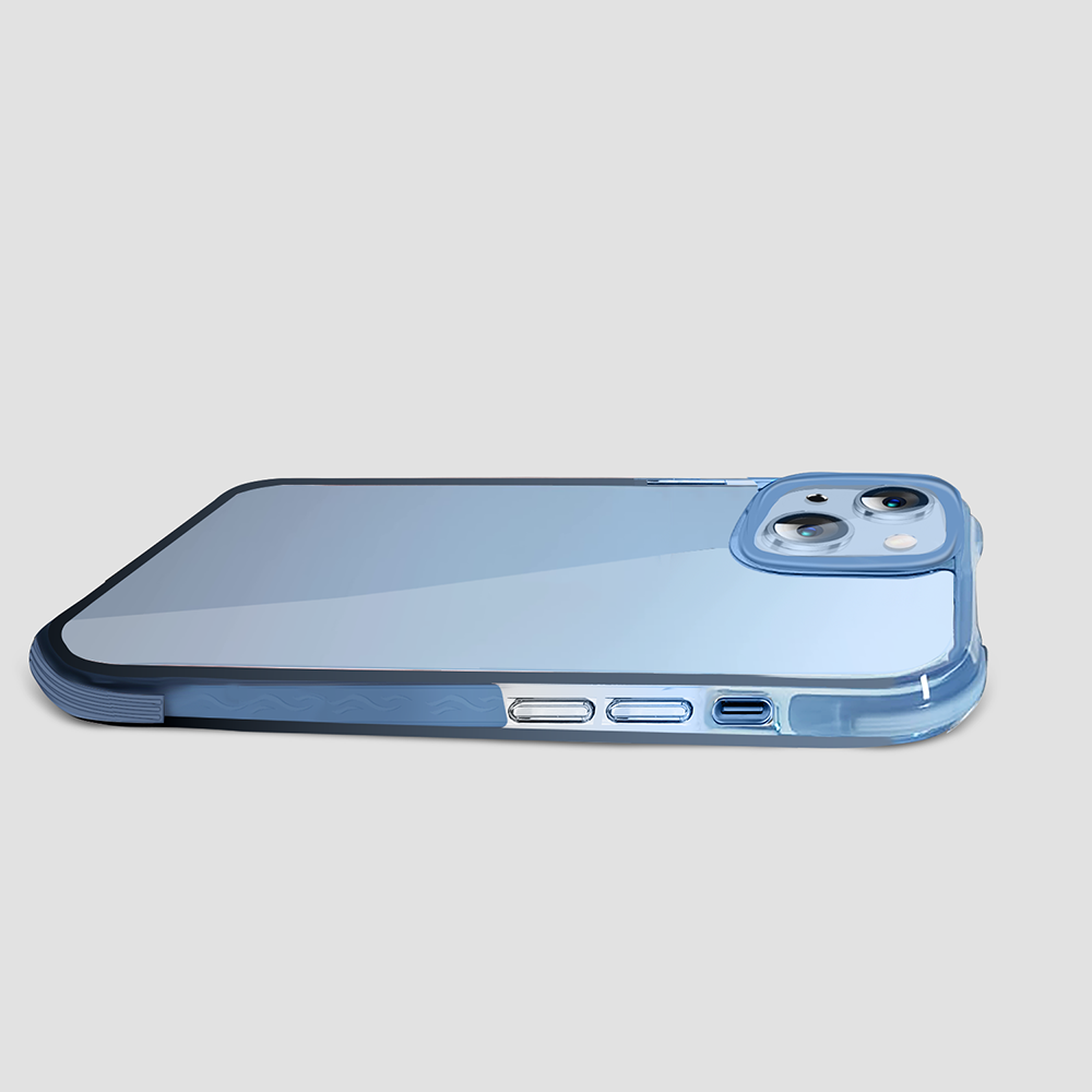 Gripp EVO Case for iPhone 14 (6.1) - Blue/Black (Transparent Back)