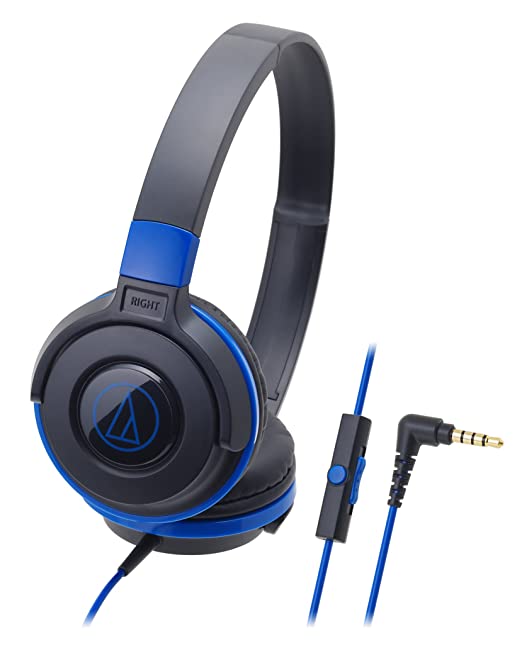 Audio-Technica Over-The Ear Headphone with 36mm Powerful Dynamic Drivers, Rich Bass, HD Sound & Built-in-Mic
