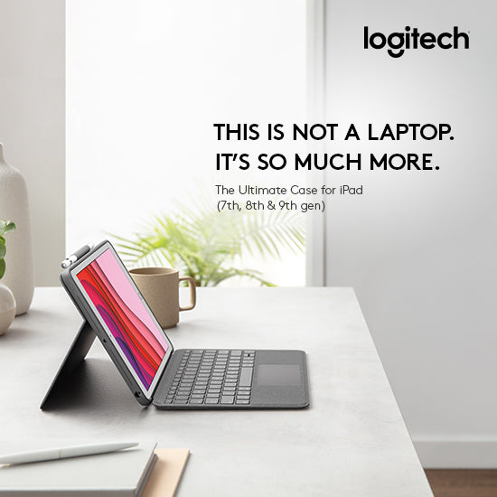 Logitech Combo Touch for ipad 7th & 8th Gen_Oxford Grey
