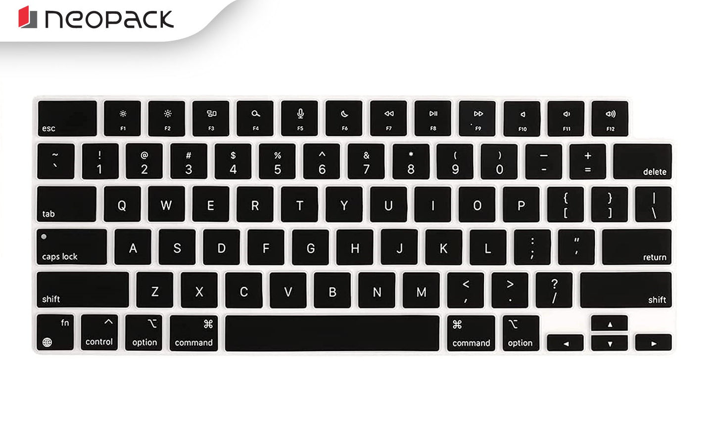 Neopack Silicon Keyboard Guard for MacBook Pro 14.2" - Magic Keyboard - Black