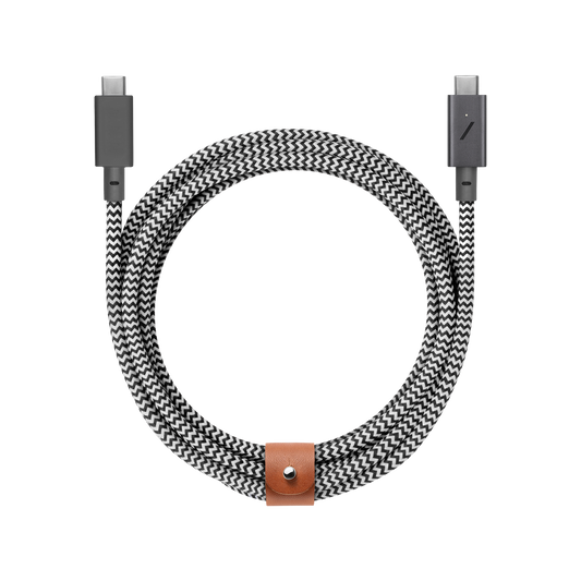 NATIVE UNION Belt Cable type-C-C - Zebra (1.2 m)