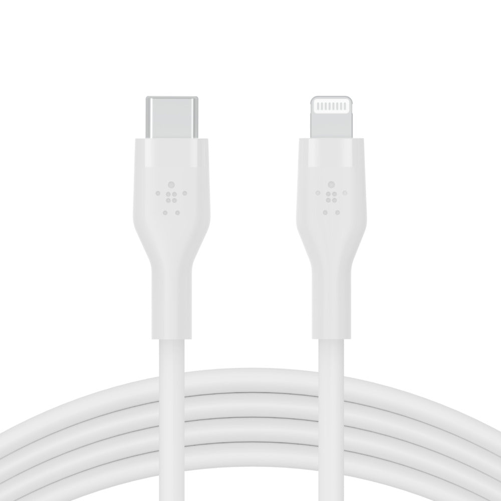 Belkin BOOST↑CHARGE™ Flex USB-C Cable with Lightning Connector - White
