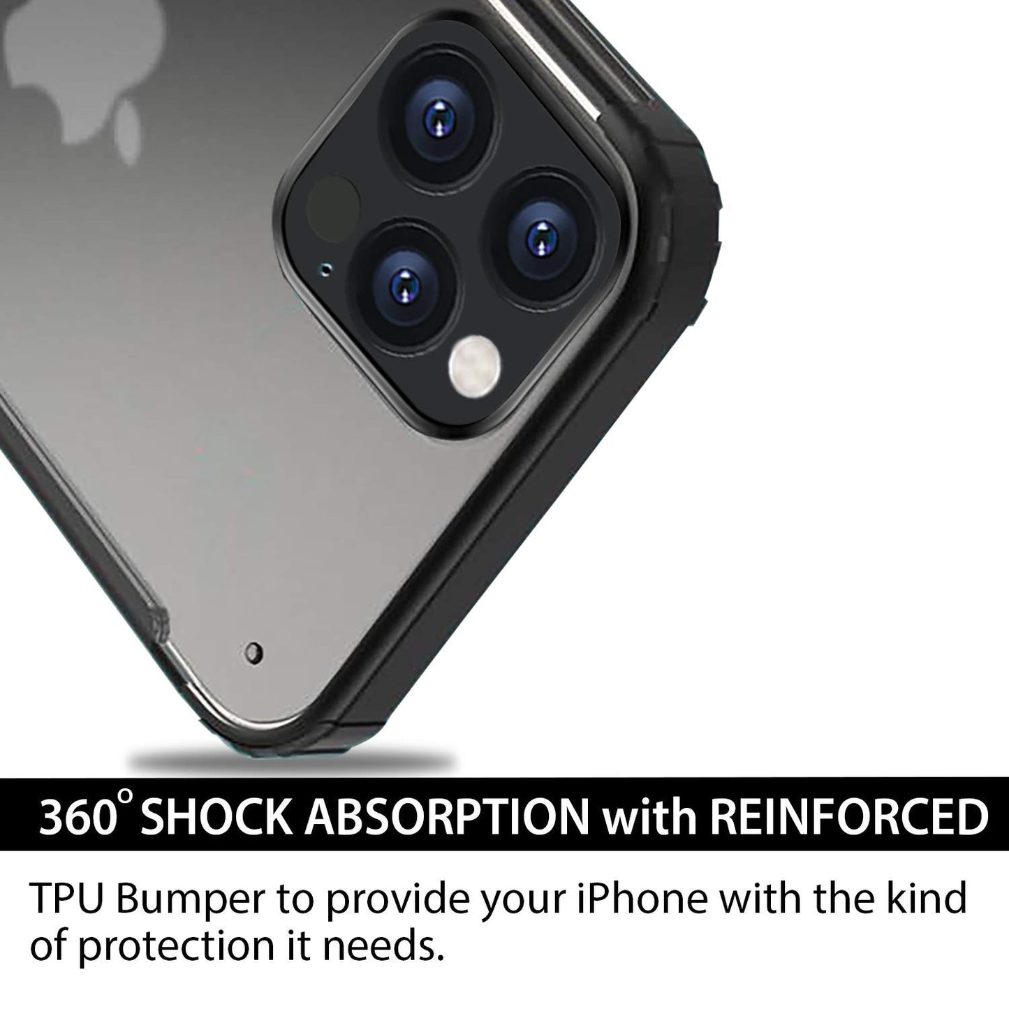 GRIPP Amaze Pro Translucent Matte Back Case for iPhone 12 Pro Max - Black