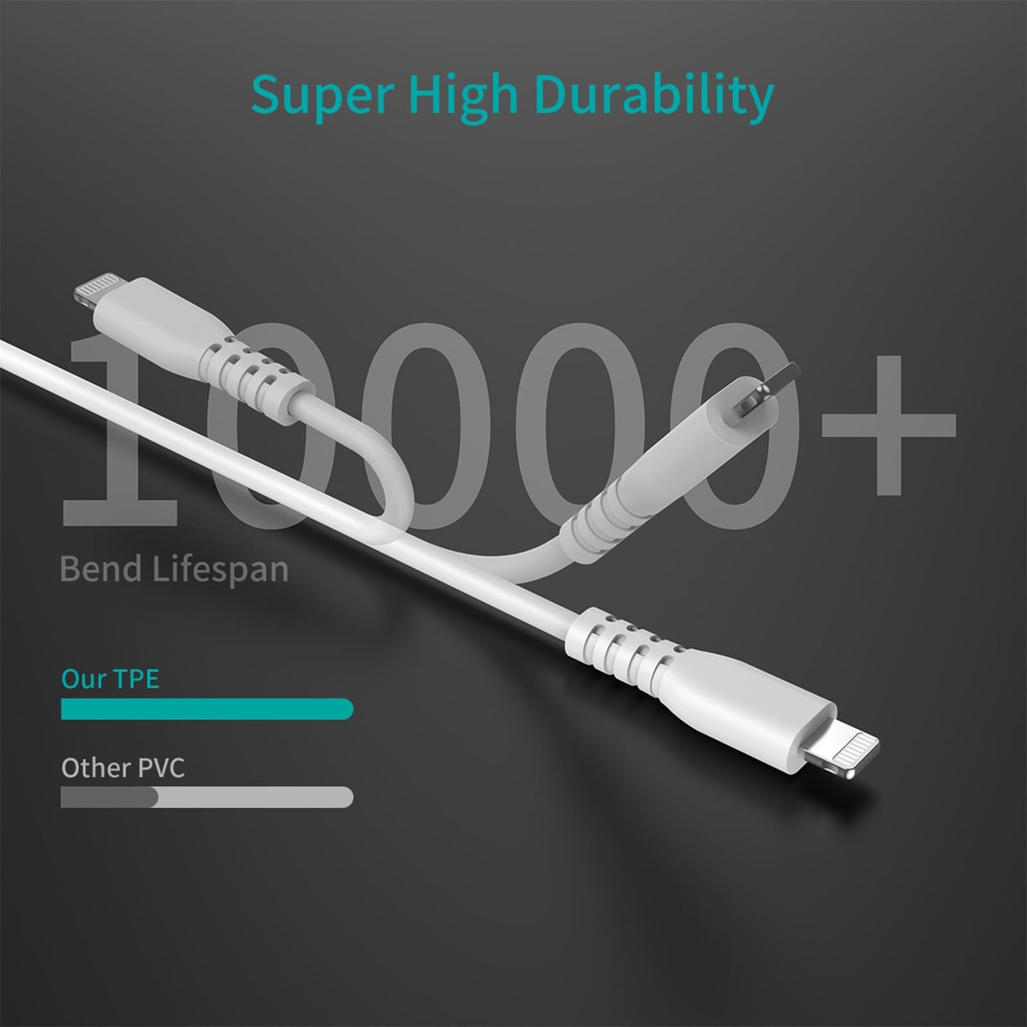 Pulse Silicone Lightning Cable - 1.2m