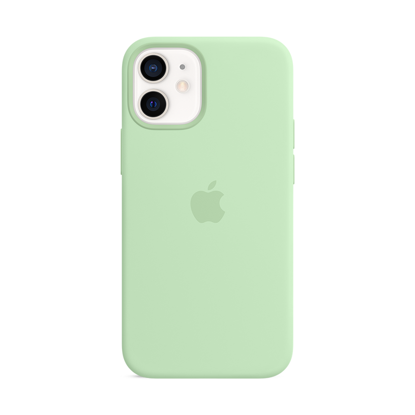 12 Mini Green Apple Silicone Case Apple Silicone Case With MagSafe
