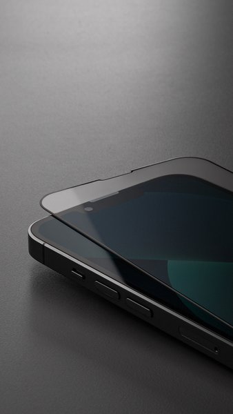 Uniq Tempered Glass Screen Protector for iPhone 13/13 Pro_Black
