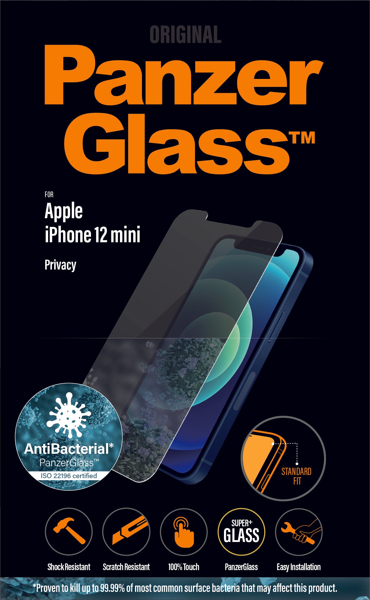 PanzerGlass for iPhone 12 mini - Privacy AB
