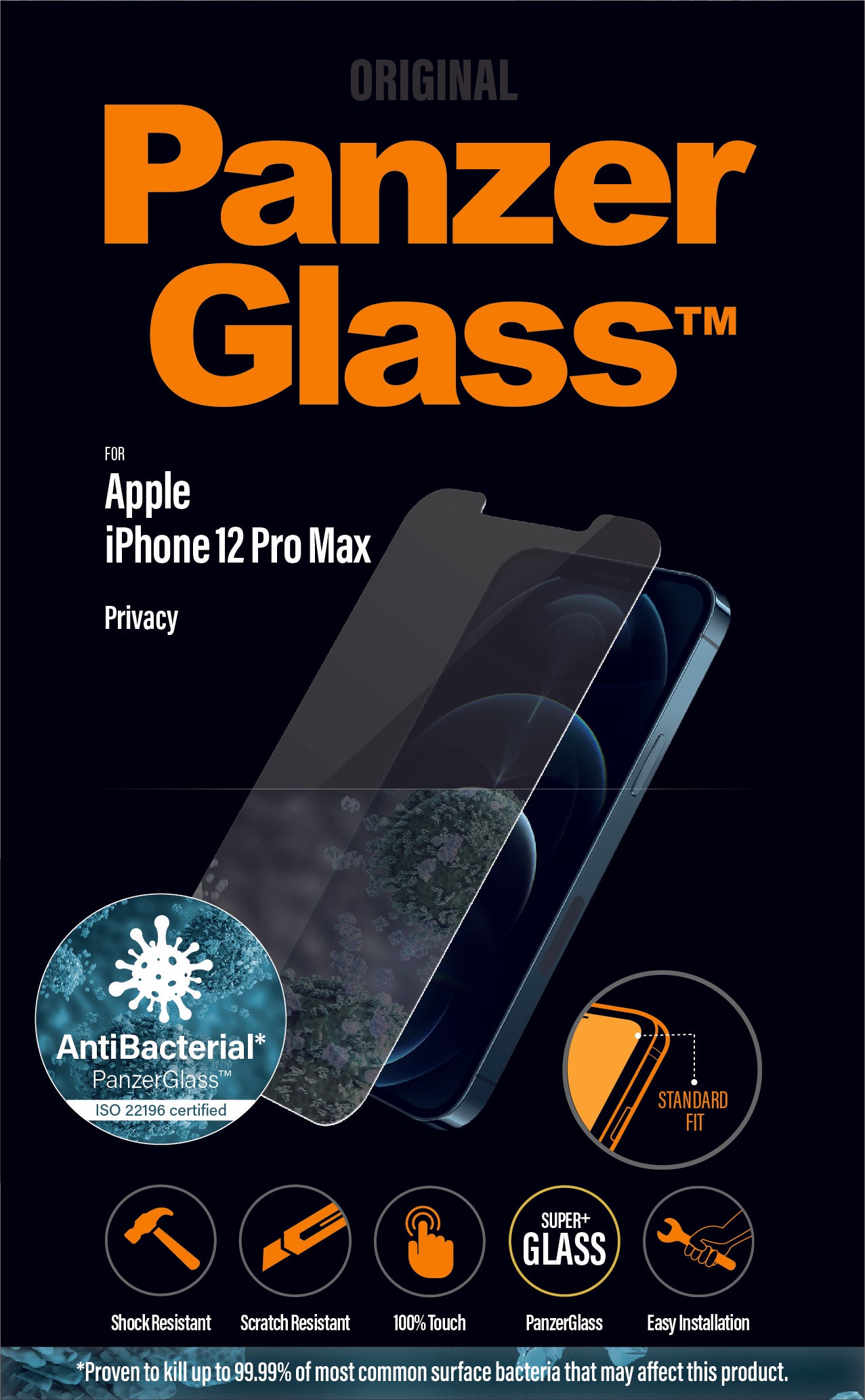 PanzerGlass for iPhone 12 Pro Max Privacy AB